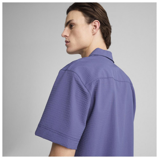 Puma Ανδρικό πουκάμισο Wardrobe Essentials Seersucker Relaxed Shirt